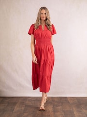 Lakeland Clothing Tulla Midi 100% Cotton Dress - Image 8 of 8