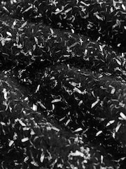 Black/Silver Tinsel V-Neck Chunky Knit Jumper - Image 7 of 8