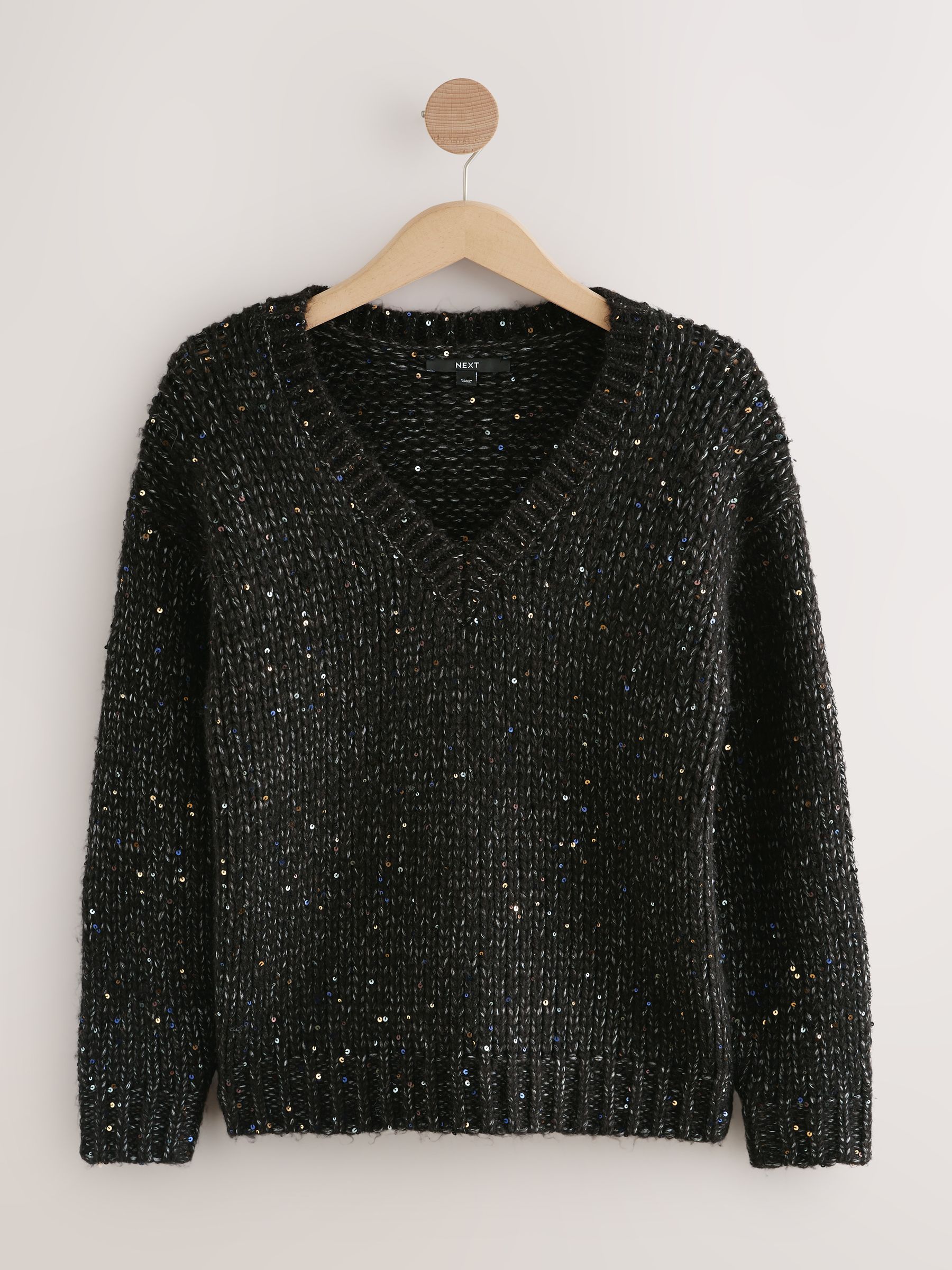 【BLACK】Knit-sew pullover Welcome x Nine Inch Nails Spiral Black Knit Sweater at Hamilton
