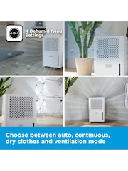 Black & Decker White 12L Smart Dehumidifier & Ionizer with 2.1L - Image 5 of 6