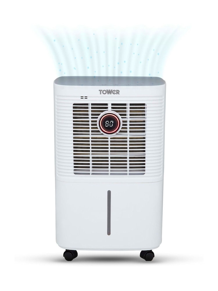 Tower White 12L Compressor Dehumidifier with 16L Water Tank - Image 1 of 6
