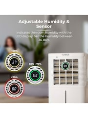 Tower White 12L Compressor Dehumidifier with 16L Water Tank - Image 5 of 6