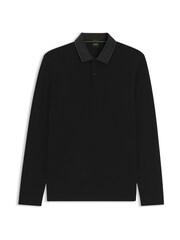 BOSS Black Regular Fit League Plisy Contrast Collar Polo Shirt - Image 1 of 1