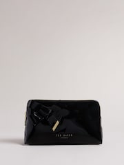 Ted Baker Black Nicolai Knot Bow Makeup Bag - Image 1 of 4