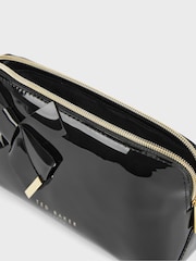 Ted Baker Black Nicolai Knot Bow Makeup Bag - Image 3 of 4