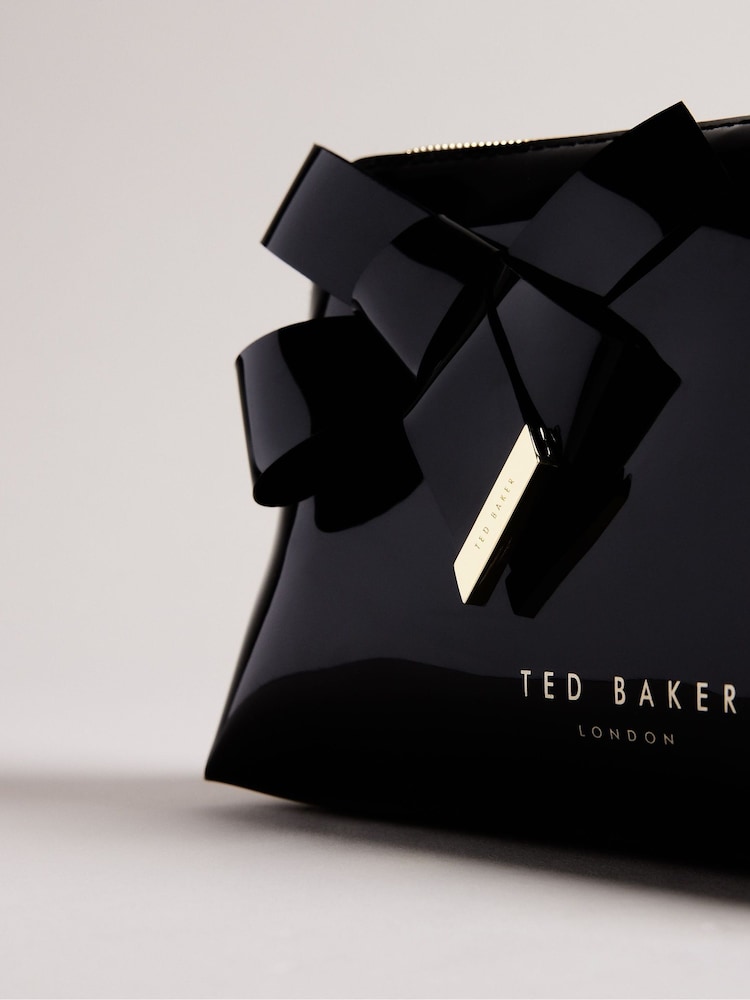 Ted Baker Black Nicolai Knot Bow Makeup Bag - Image 4 of 4