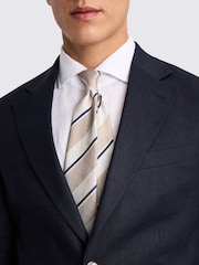 MOSS Slim Fit de linho Linen Jacket - Imagem 4 de 5