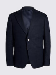 MOSS Slim Fit de linho Linen Jacket - Imagem 5 de 5
