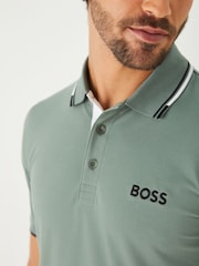 zelena - BOSS polo majica z obrobo na ovratniku BOSS Paddy Pro - Slika 4 iz 5