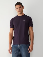 Morado - Camiseta de corte estándar con logo de BOSS - Imagen 1 de 4