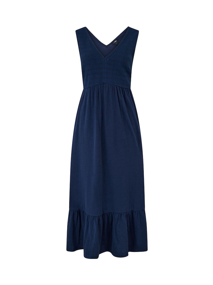 white christmas dresses Sadie Vintage Slub Midi Dress – Marine Layer main image 1