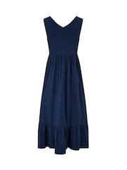 Pour Moi Corpete de Crochê 100% Vestido Midi Slub de Algodão - Imagem 4 de 4