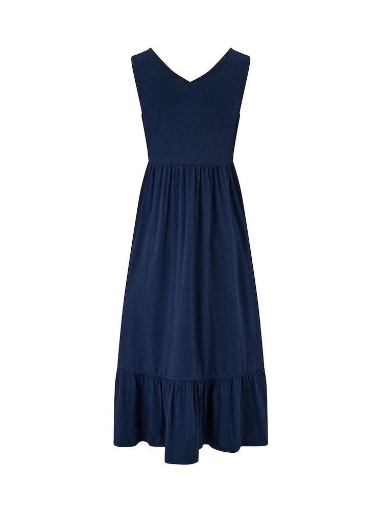 Pour Moi Corpete de Crochê 100% Vestido Midi Slub de Algodão - Imagem 4 de 4