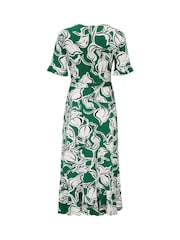 Pour Moi Green Megan Stretch Jersey Wrap Midi Dress - Image 4 of 4