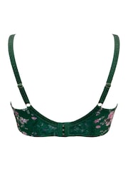 Pour Moi Green Bliss Printed Mesh Non Padded Side Support Bra - Image 4 of 4