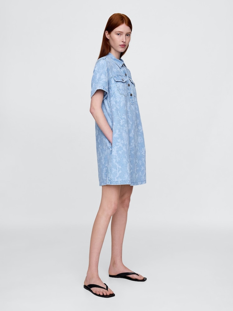 ultrasoft denim mini dress UltraSoft Denim Mini Dress