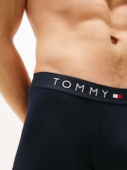 Tommy Hilfiger Blue Original Logo Waistband Trunks 3 Pack - Image 6 of 6