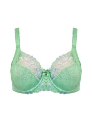 Pour Moi Green Sofia Embroidered Side Support Bra - Image 3 of 4