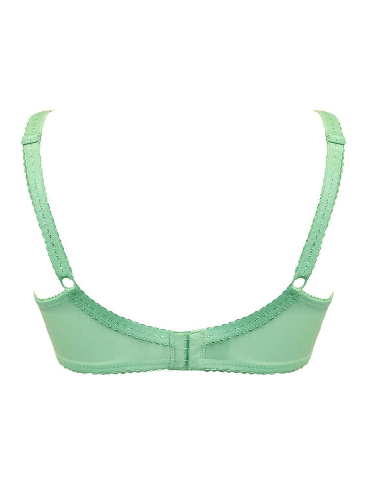 Pour Moi Green Sofia Embroidered Side Support Bra - Image 4 of 4
