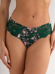 Grün - Pour Moi Bliss Printed Mesh Brazilian Knickers - Bild 2 von 4