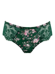 Grün - Pour Moi Bliss Printed Mesh Brazilian Knickers - Bild 3 von 4