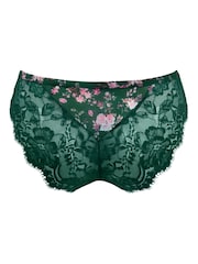 Grün - Pour Moi Bliss Printed Mesh Brazilian Knickers - Bild 4 von 4