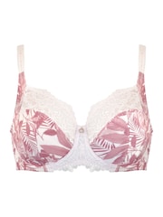 Pour Moi Pink Bliss Printed Mesh Non Padded Side Support Bra - Image 3 of 4