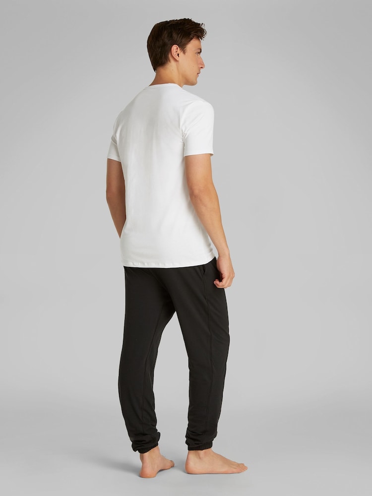 Calvin Klein White V-Neck Lounge T-Shirts 3 Pack - Image 3 of 5