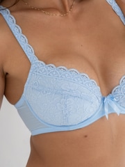 Pour Moi Blue Rebel Padded Plunge Bra - Image 2 of 4
