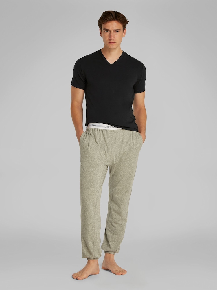 Calvin Klein Black V-Neck Lounge T-Shirts 3 Pack - Image 2 of 5