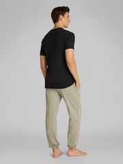Calvin Klein Black V-Neck Lounge T-Shirts 3 Pack - Image 3 of 5