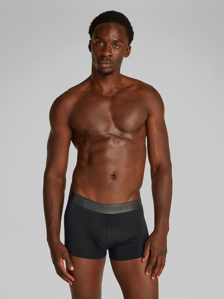 Calvin Klein Black Micro Stretch Trunks 3 Pack - Image 1 of 5
