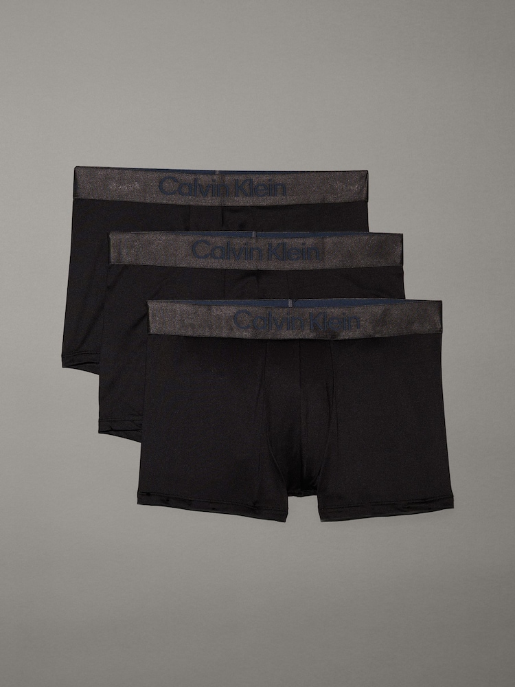 Calvin Klein Black Micro Stretch Trunks 3 Pack - Image 5 of 5
