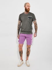 Joe Browns Grey Trim Acid Wash T-Shirt - Image 4 of 6