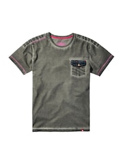 Joe Browns Grey Trim Acid Wash T-Shirt - Image 6 of 6