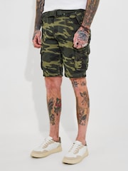 Joe Browns Belted Relaxed Fit Cargo Shorts - Изображение 1 из 5
