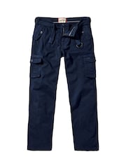 Joe Browns Blue Belted Relaxed Fit Cargo Trousers - Image 5 of 5