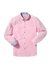 Joe Browns Pink 100% Cotton Floral Trim Oxford Shirt - Image 5 of 5