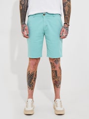 Joe Browns Green Washed Chino Shorts - Image 2 of 7