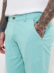 Joe Browns Green Washed Chino Shorts - Image 3 of 7