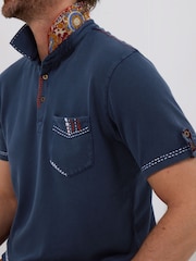 Joe Browns Contrast Stitch Chest Pocket Pique Polo Shirt - Bild 2 von 5