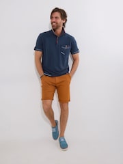 Joe Browns Contrast Stitch Chest Pocket Pique Polo Shirt - Bild 3 von 5