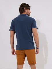 Joe Browns Contrast Stitch Chest Pocket Pique Polo Shirt - Bild 4 von 5