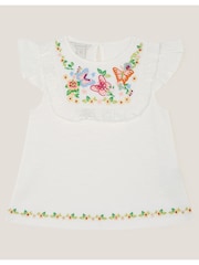 Monsoon Embroidered Yoke Butterfly 100% Cotton T-Shirt - صورة 1 من 3