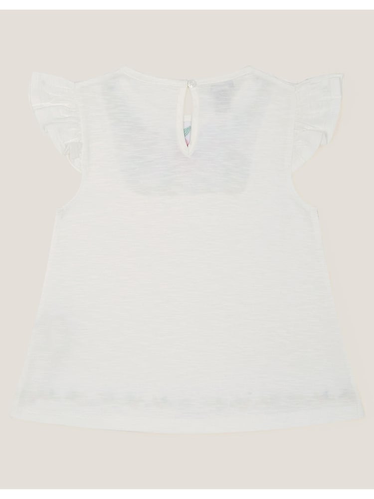 Monsoon Embroidered Yoke Butterfly 100% Cotton T-Shirt - صورة 2 من 3