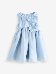 Monsoon Blue Baby Petal Collar Party Dress - Image 1 of 1