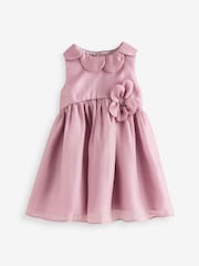 Monsoon Pink Baby Petal Collar Party Dress - Image 1 of 1