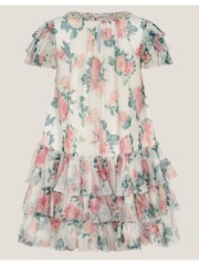 Monsoon Cream Alexandra Floral Ruffle Swing Dress - Image 3 of 4