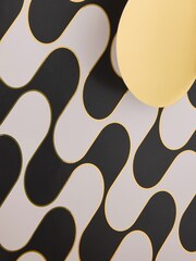 Blue/White Geometric Birthday Gift Bag and Card Set - Image 3 of 4