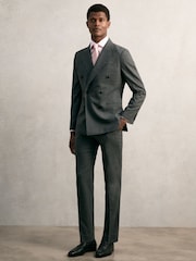 Reiss Pink Remote Double Cuff Slim-Fit Cotton-Sateen Shirt - Image 7 of 8